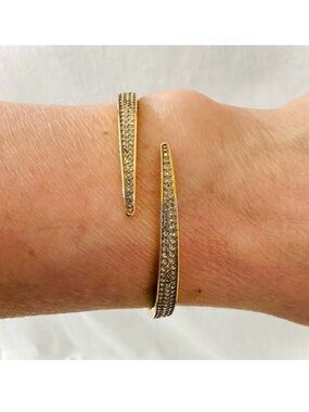 Michael Kors NEW Brilliance Matchstick Crystal Hinged